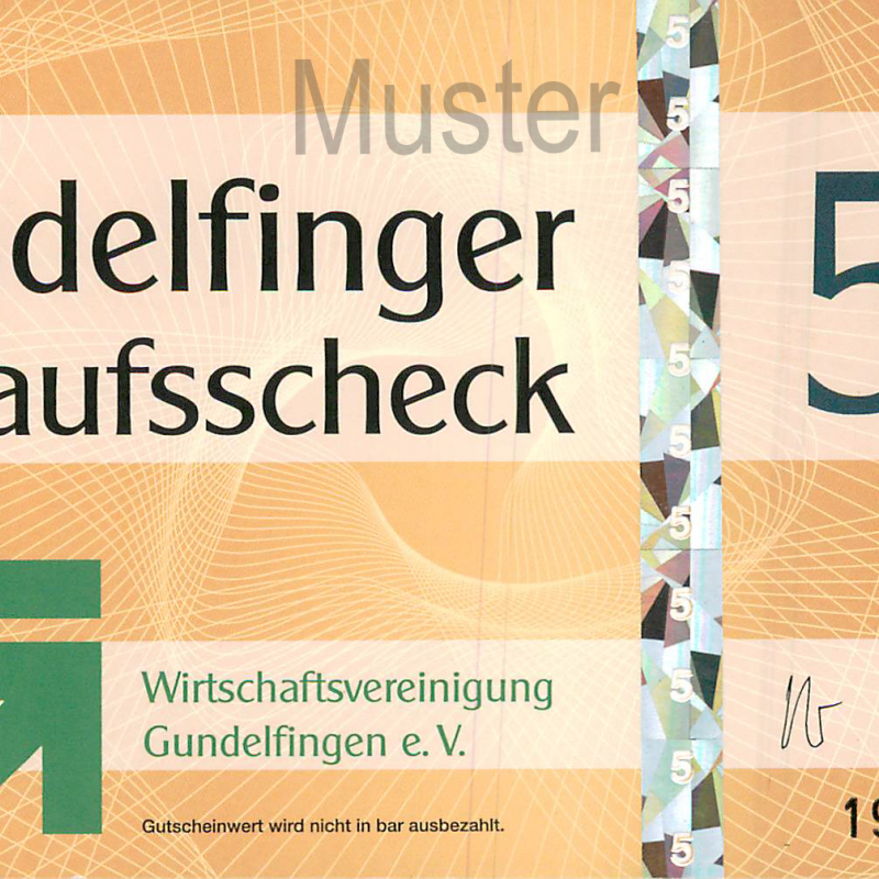 Einkaufsscheck 5 €